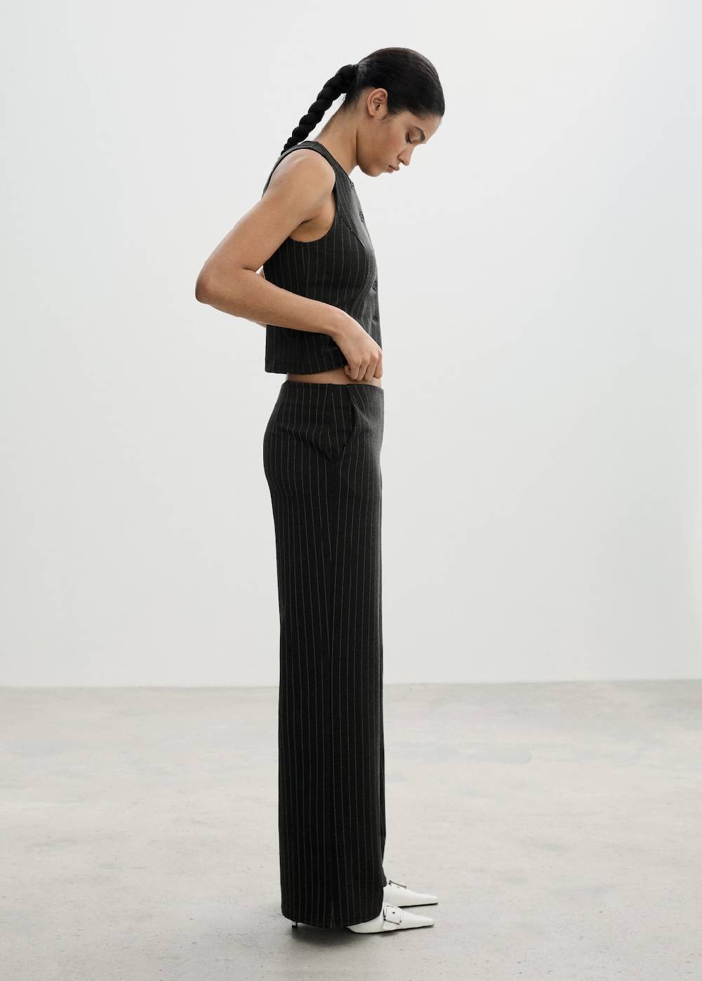 Mango Gerade Hose aus Romanit-Jersey Bis zu 60% Rabatt