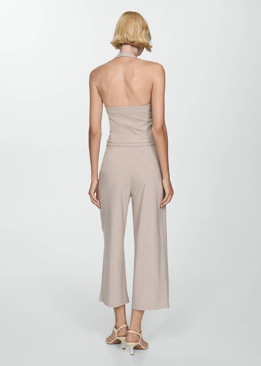 Mango Gerade Nadelstreifenhose Kostenloser Versand international