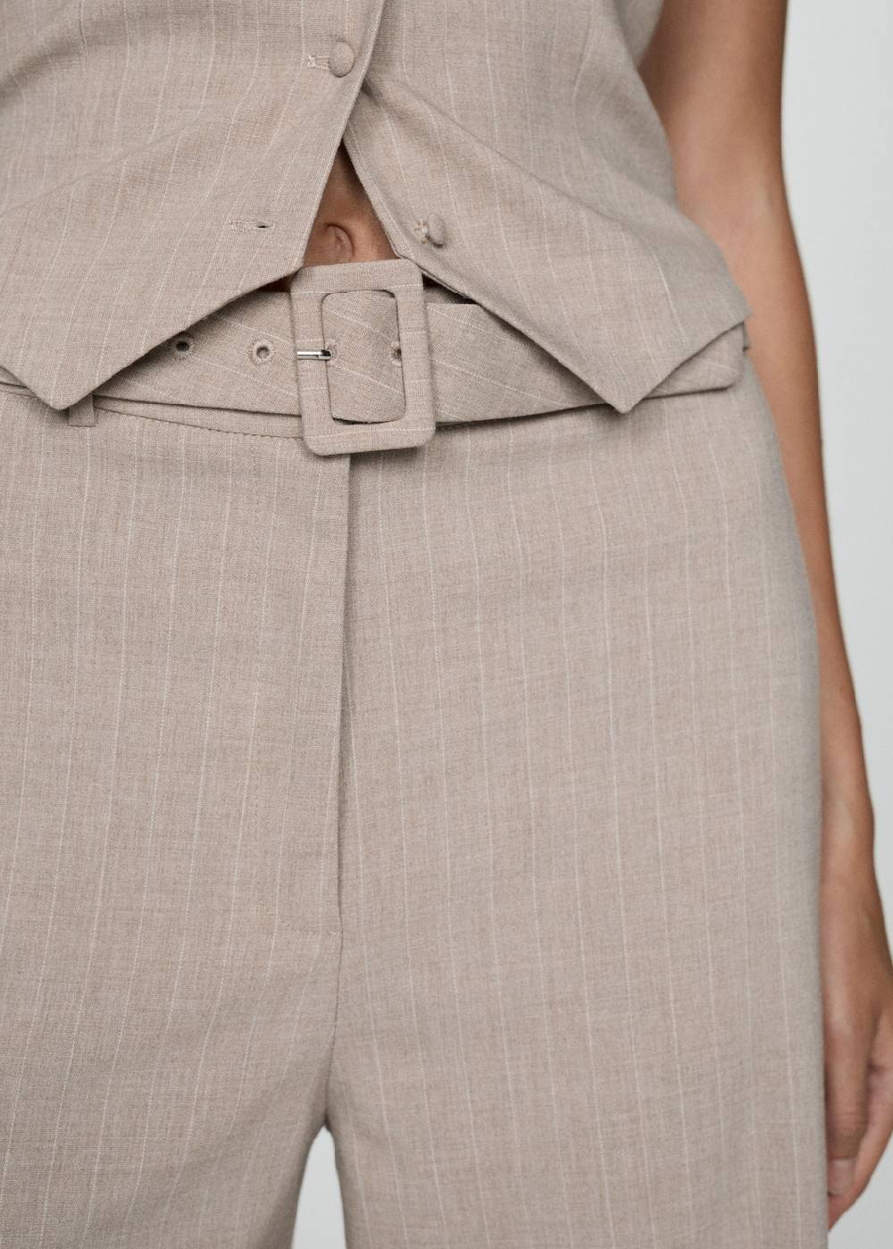 Mango Gerade Nadelstreifenhose Kostenloser Versand international