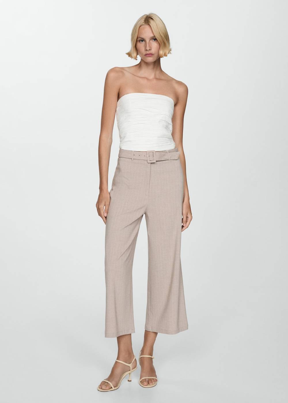 Mango Gerade Nadelstreifenhose Kostenloser Versand international