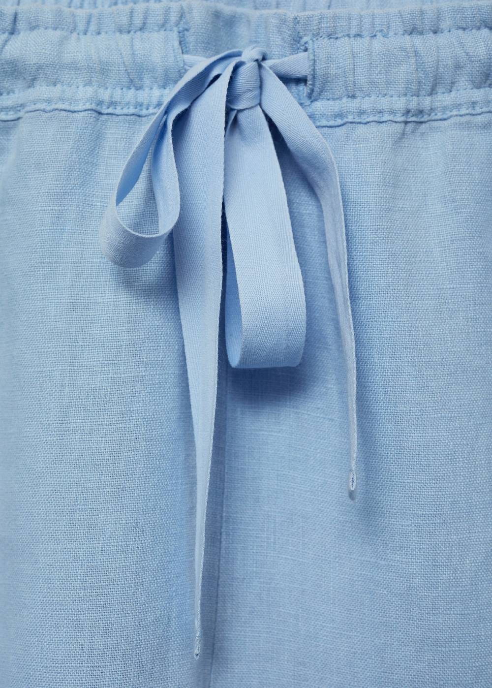 Mango Wideleg-Hose aus 100 % Leinen Begrenzt auf 3 Tage
