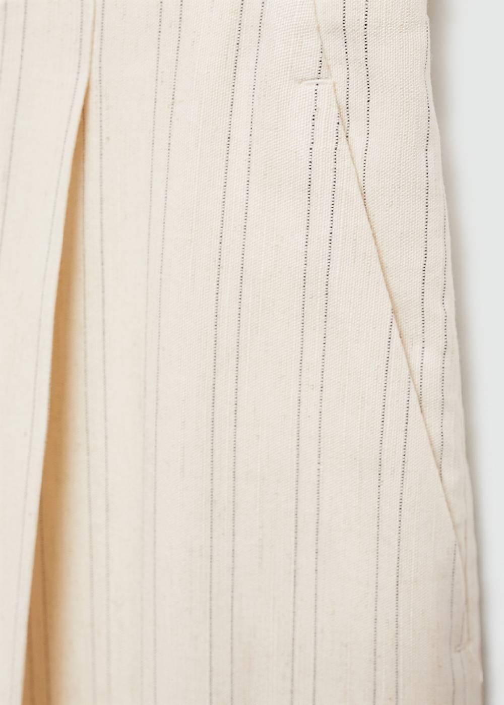 Mango Gerade geschnittene Streifenhose Black Friday Preise