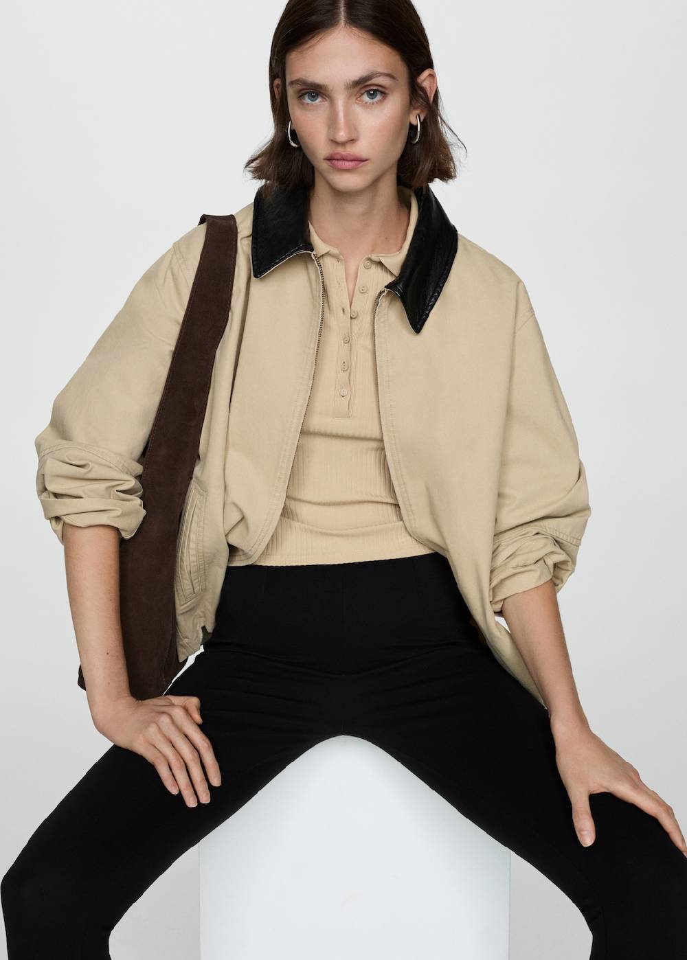 Mango Legging mit hohem Bund Online