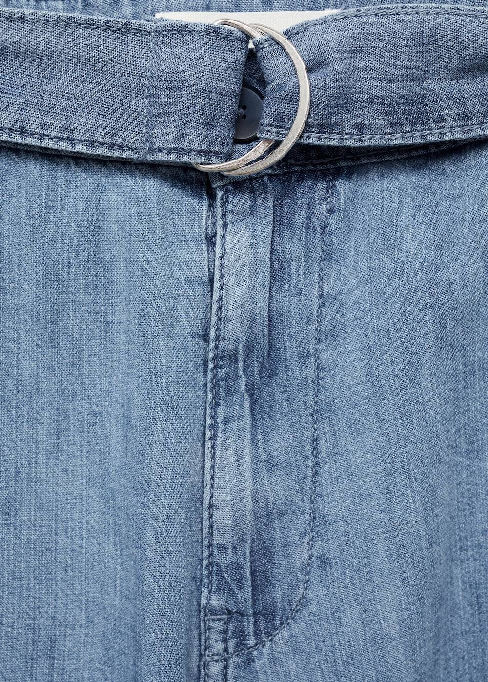 Mango Fließende Hose mit Gürtel Meist gekauft