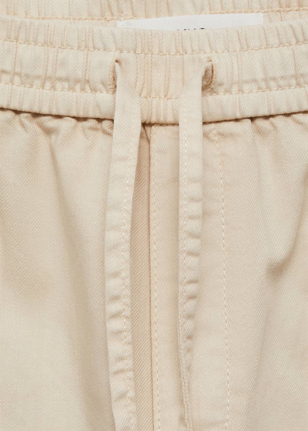 Mango Baumwollhose mit Gummibund Kostenloser Versand