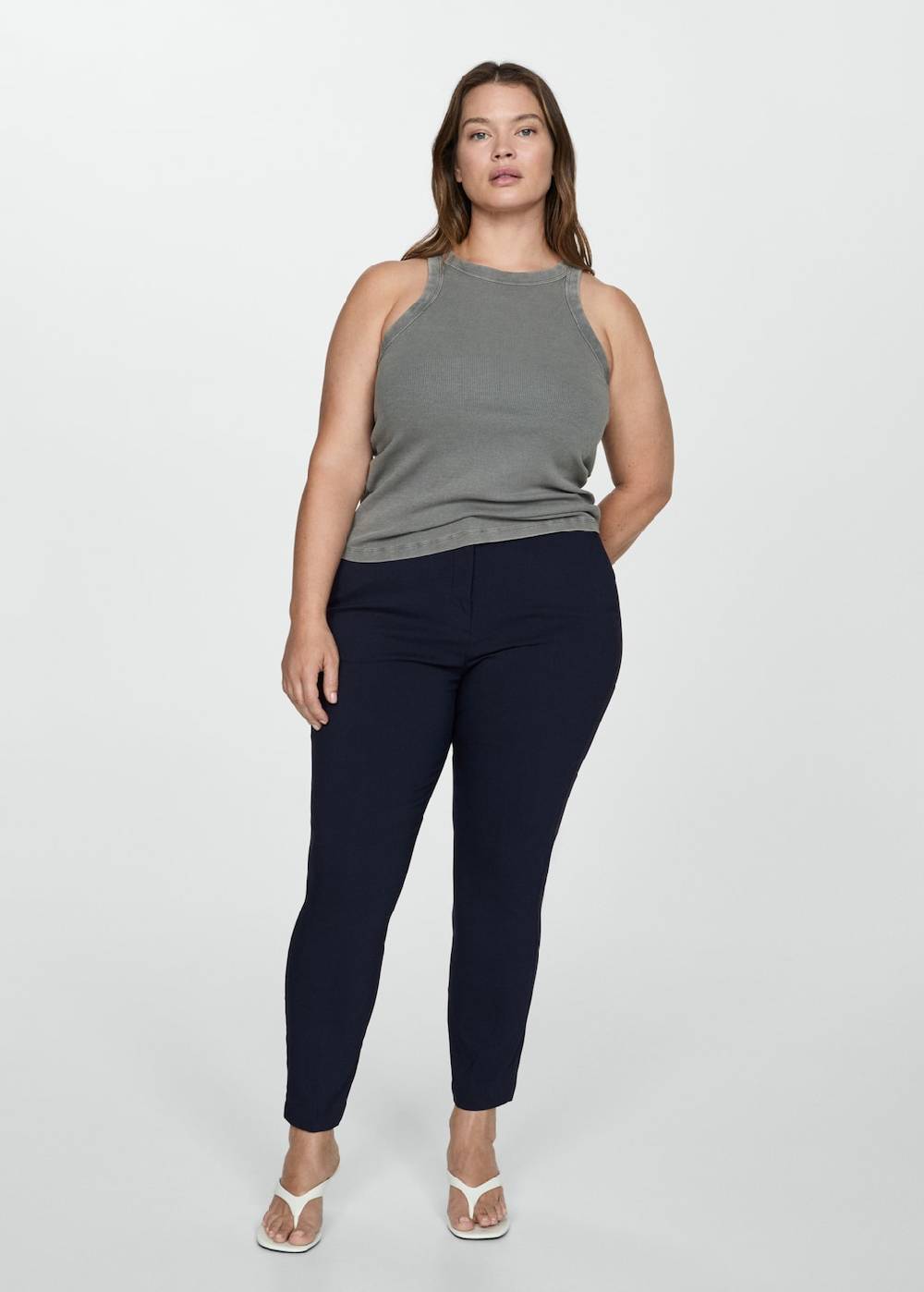 Mango 7/8-Röhrenhose Rabatt