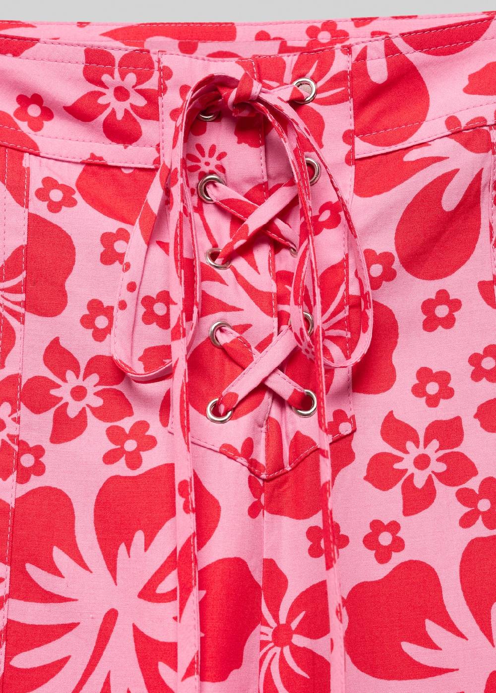Mango Florale Hose mit Cargotaschen Flash Sale