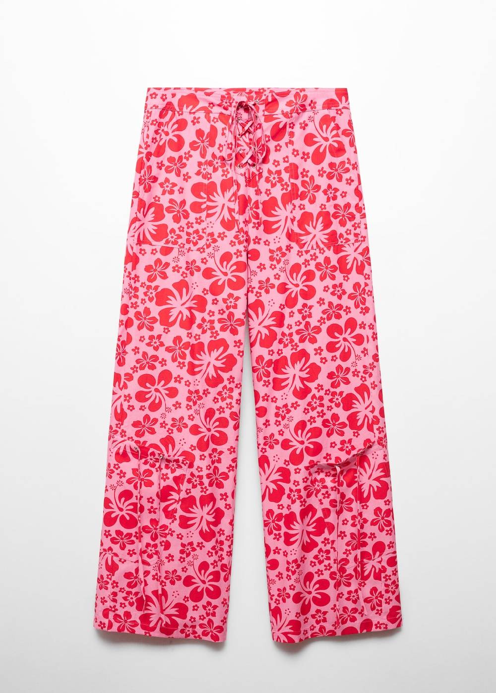 Mango Florale Hose mit Cargotaschen Flash Sale