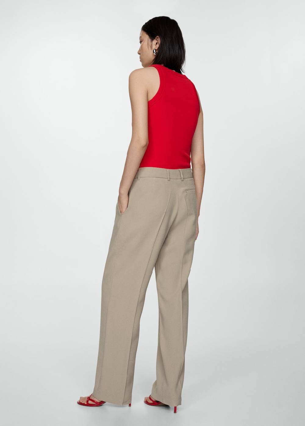 Mango Gerade Bundfaltenhose Online Shopping