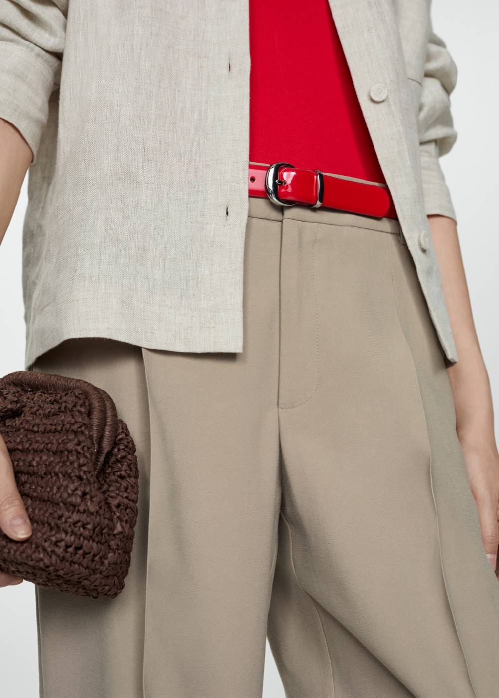 Mango Gerade Bundfaltenhose Online Shopping