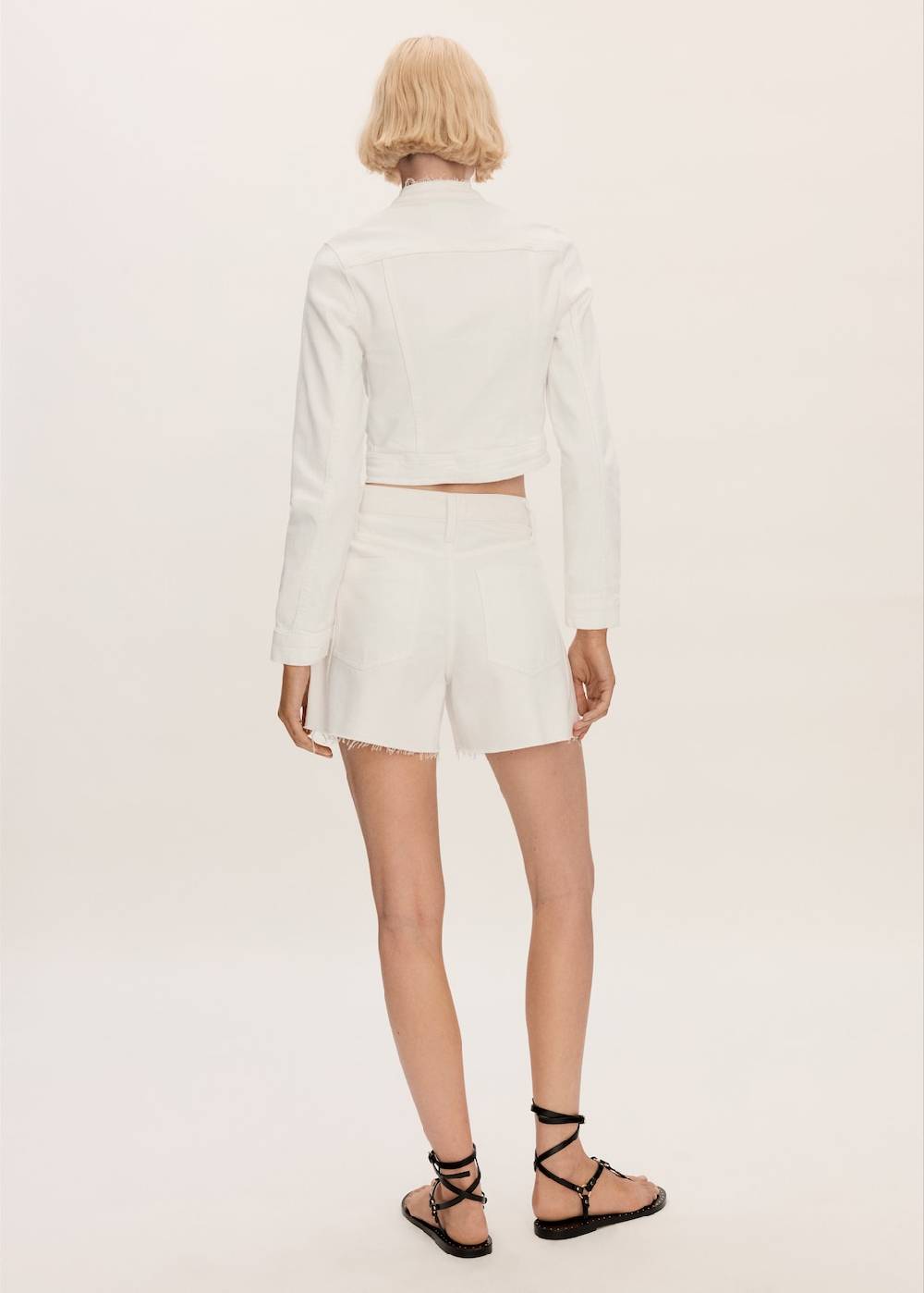 Mango Jeansshorts mit ausgefranstem Saum Black Friday