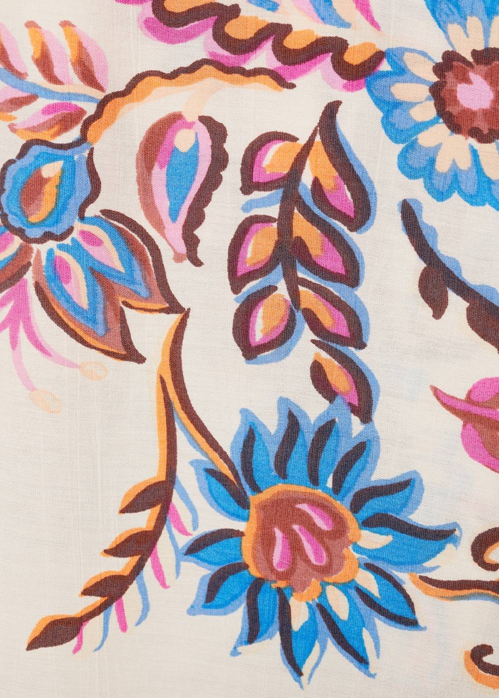 Mango Gerade Hose mit floralem Print Valentinstagsangebot