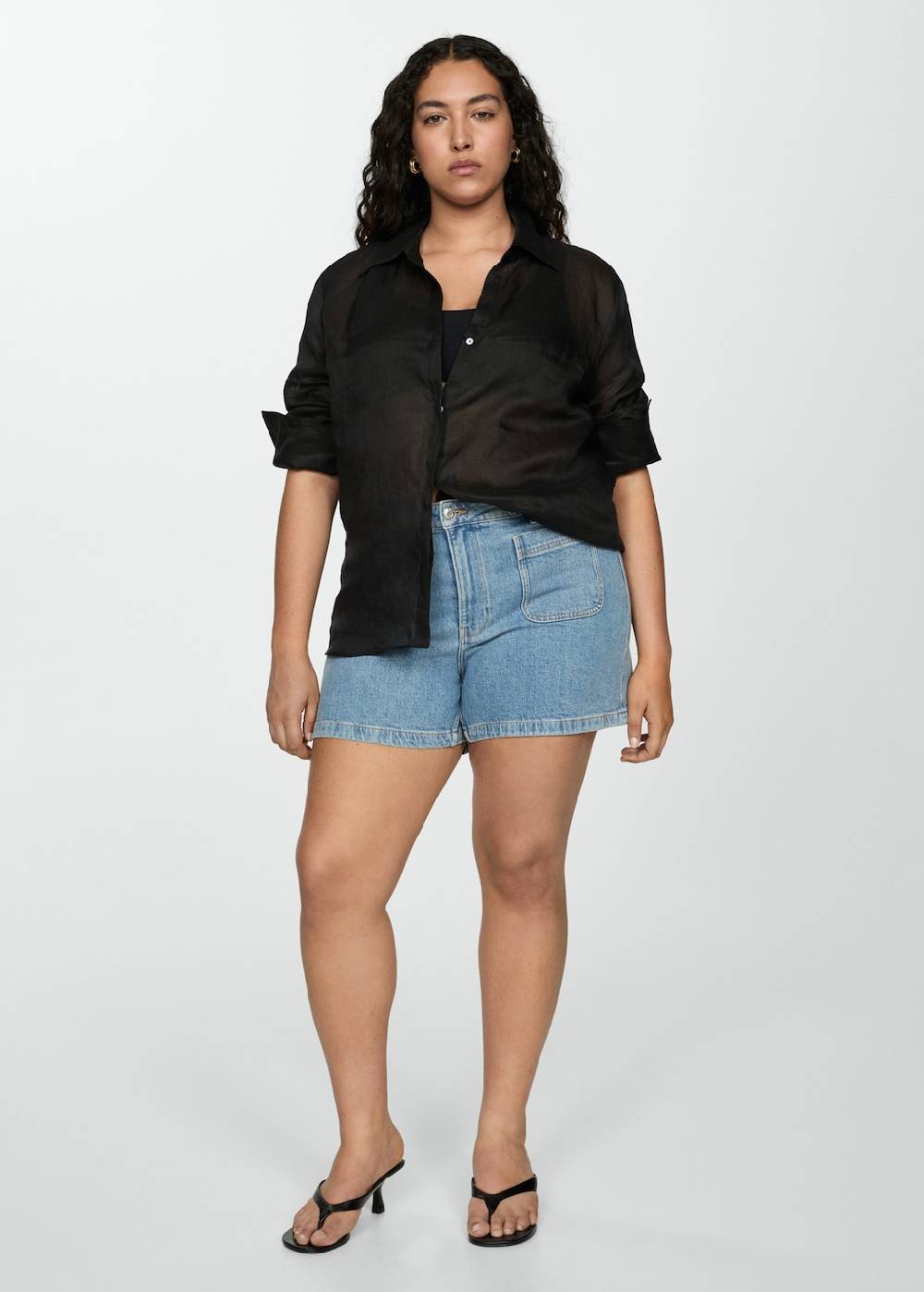 Mango Jeans-Shorts mit Taschen Lagerräumung