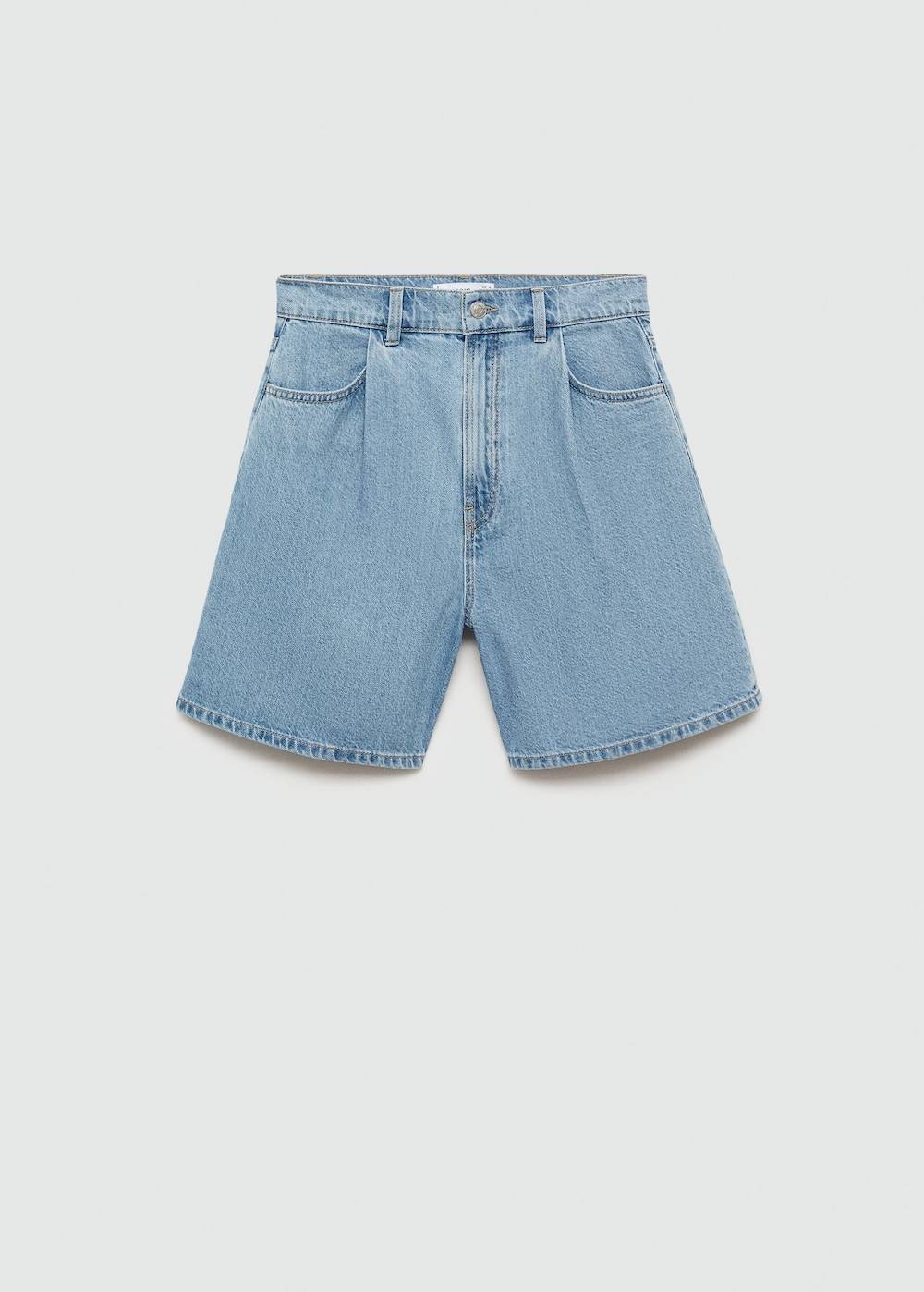 Mango Jeans-Shorts mit Bundfalten Heißer Verkauf
