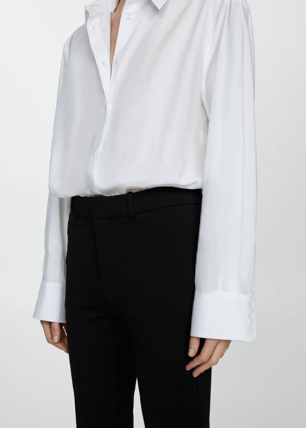 Mango Gerade Hose aus Romanit-Jersey Top Angebot