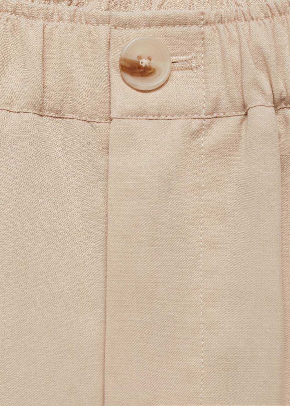 Mango Lyocell-Hose mit Faltendetails Online Outlet