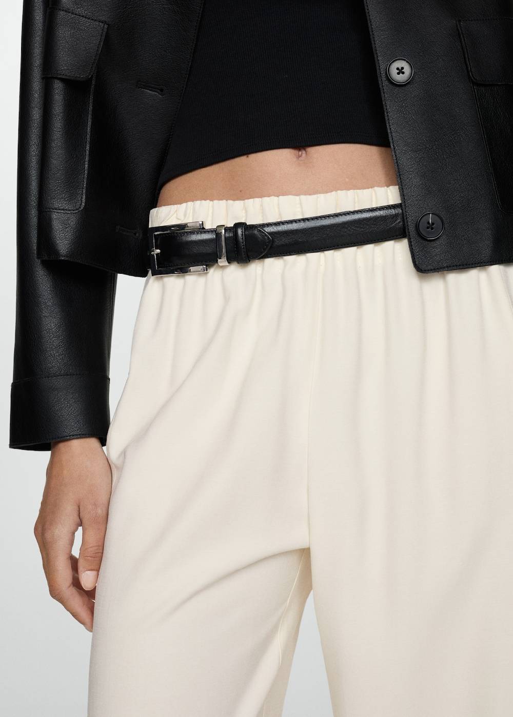 Mango Wideleg-Hose mit Stretchbund Zeitlich begrenztes Angebot
