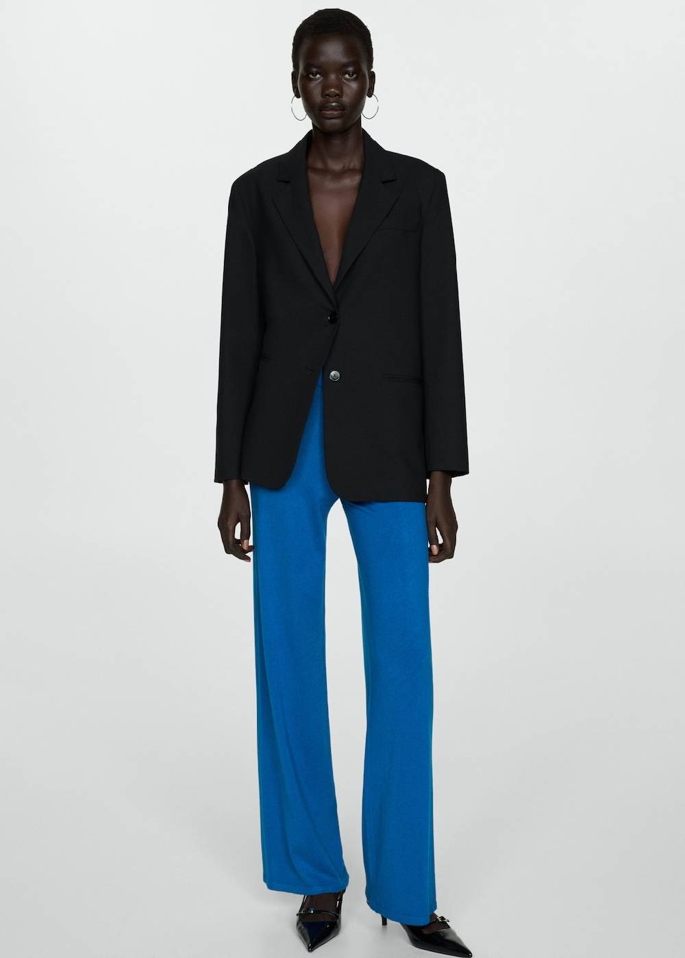 Mango Wideleg-Strickhose Sonderangebote