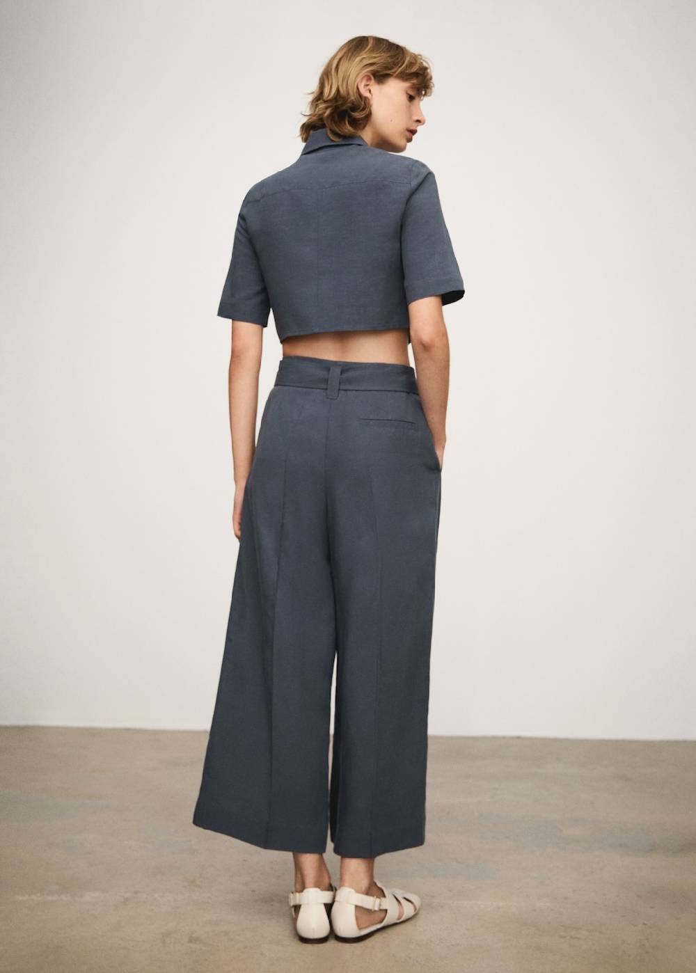 Mango Lyocell-Hose mit Gürtel VIP-Rabatte