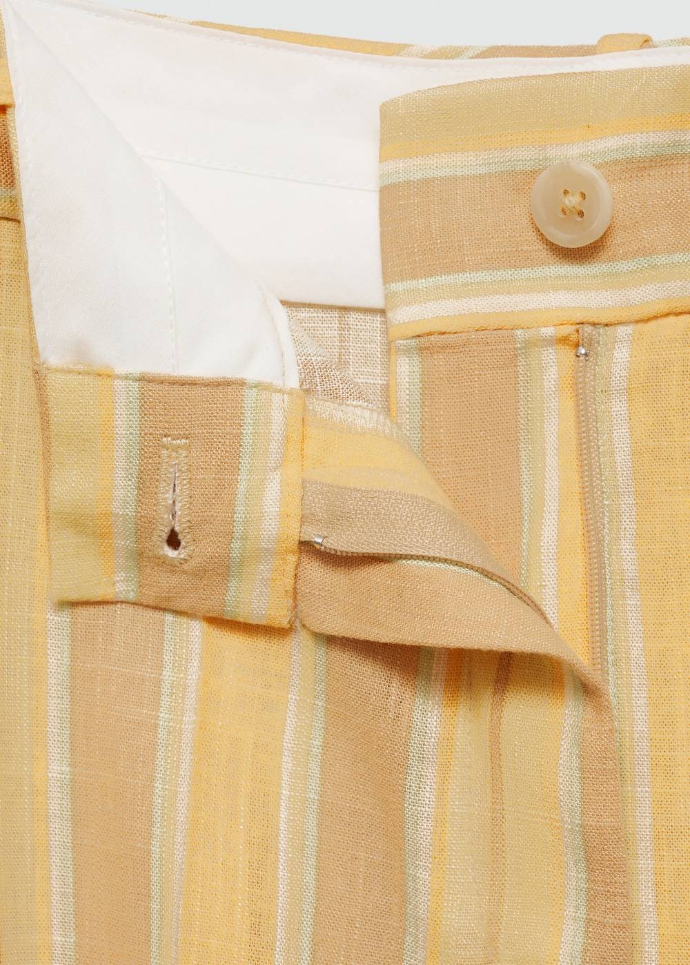 Mango Gerade geschnittene Streifenhose Begrenzte Freigabe