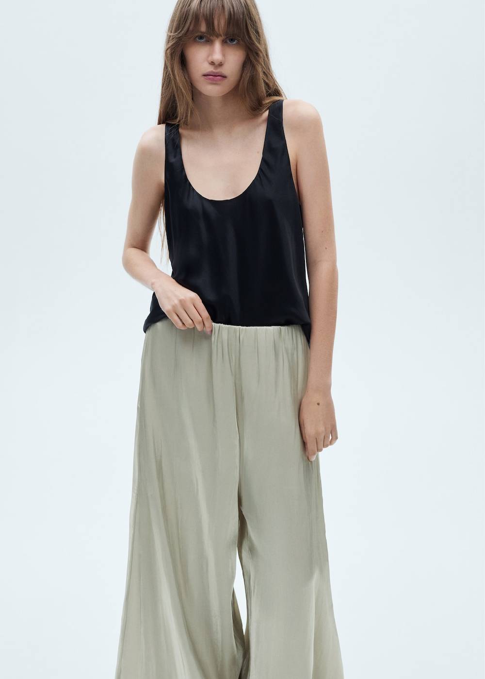 Mango Fließende Satinhose JETZT KAUFEN