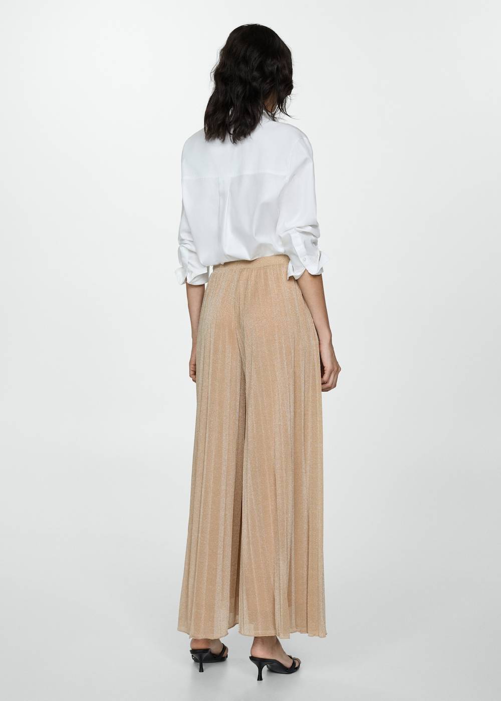 Mango Palazzo-Hose aus Lurex Letzte 2 Tage