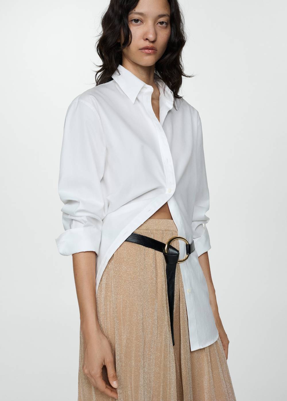 Mango Palazzo-Hose aus Lurex Letzte 2 Tage