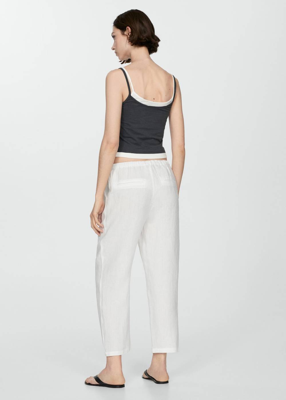 Mango Jogger Pants aus 100 % Leinen Zeitbegrenzte Promotion