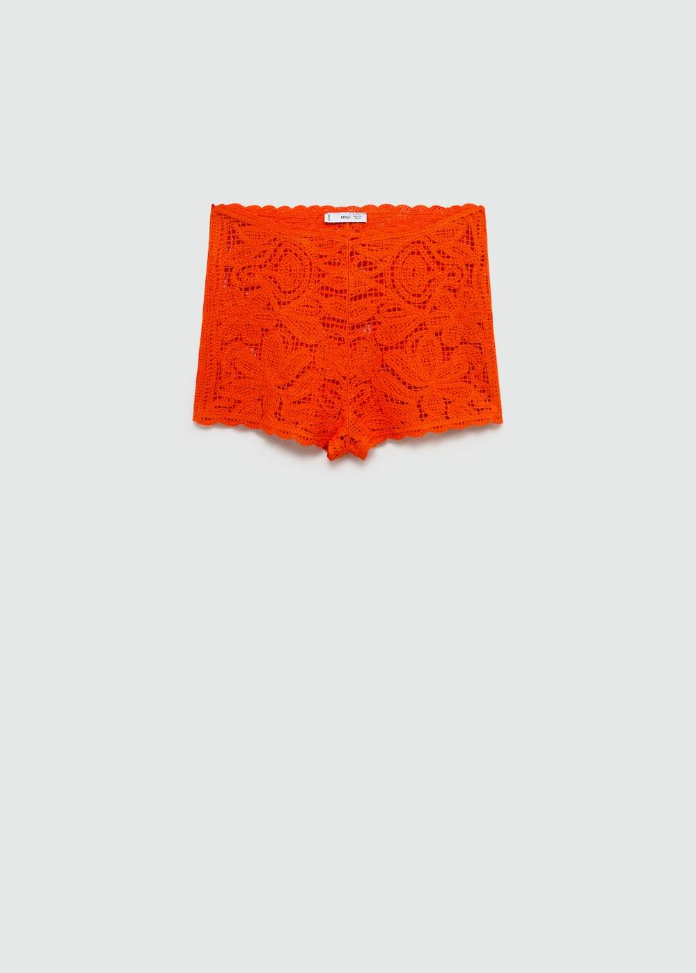 Mango Geblümte Häkel-Shorts 50% Rabatt für begrenzte Zeit