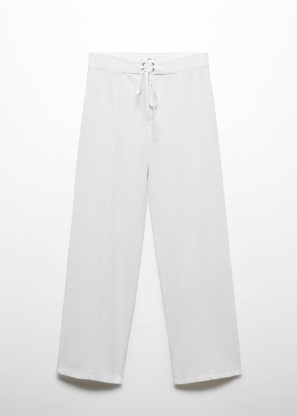 Mango Leinenhose mit Schleifendetail 2025