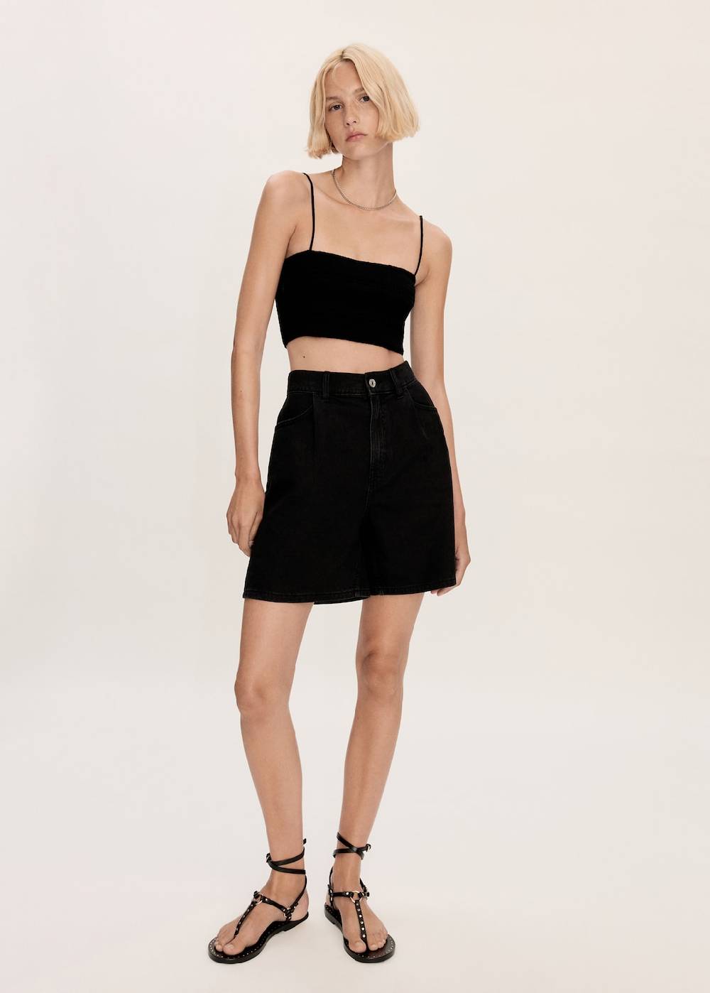 Mango Gerade Jeans-Shorts Outlet