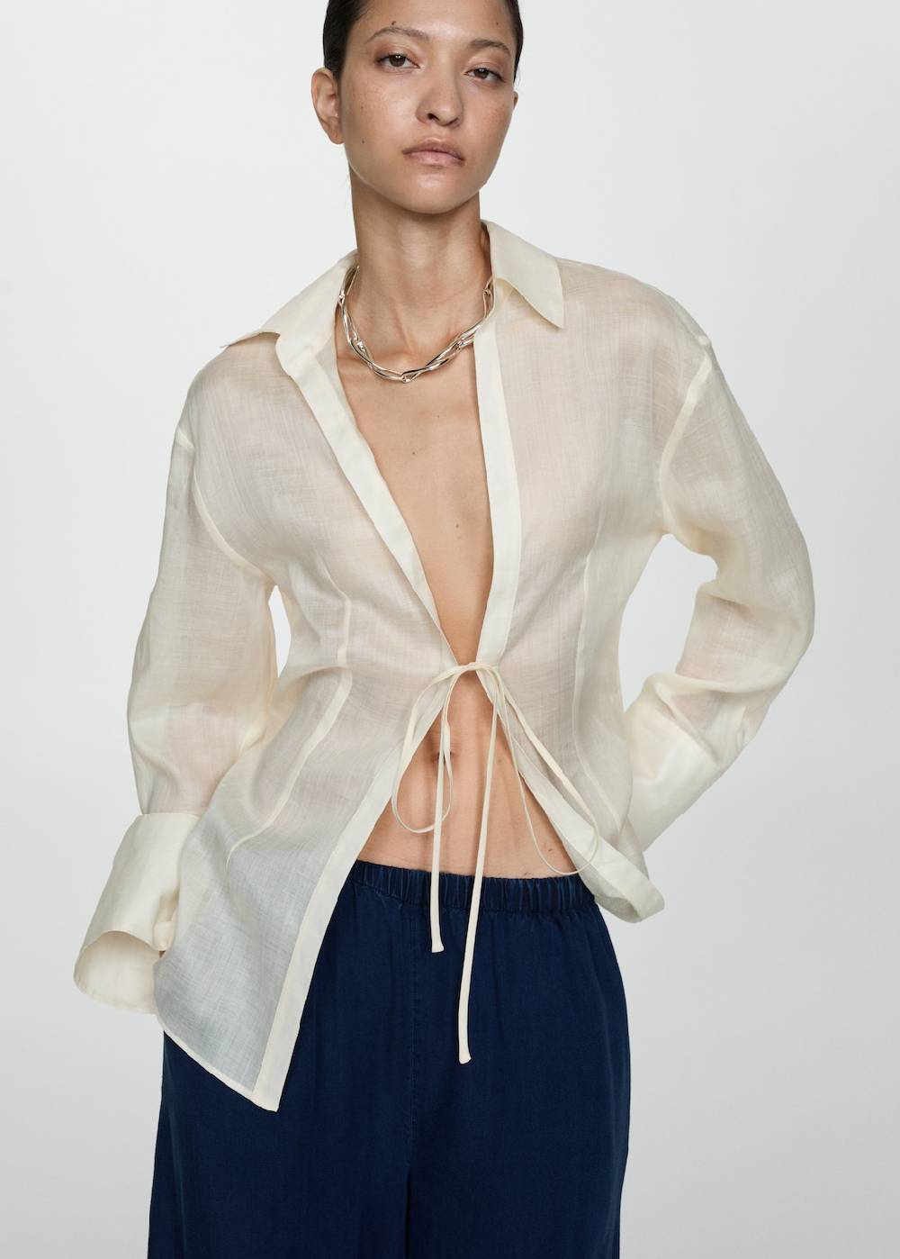 Mango Lyocell-Hose mit Stretchbund Angebote