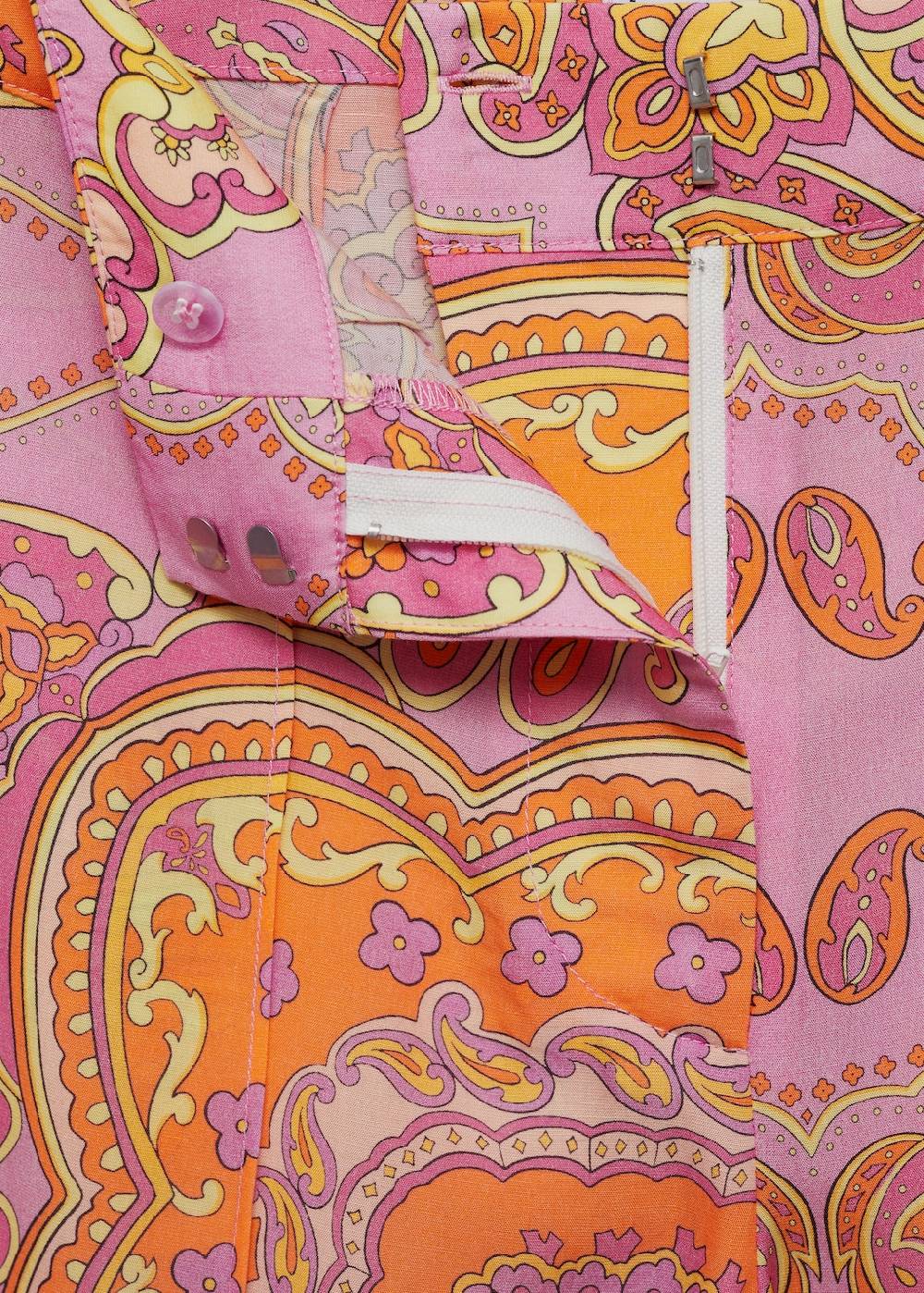 Mango Gemusterte Lyocell-Hose Hotsell