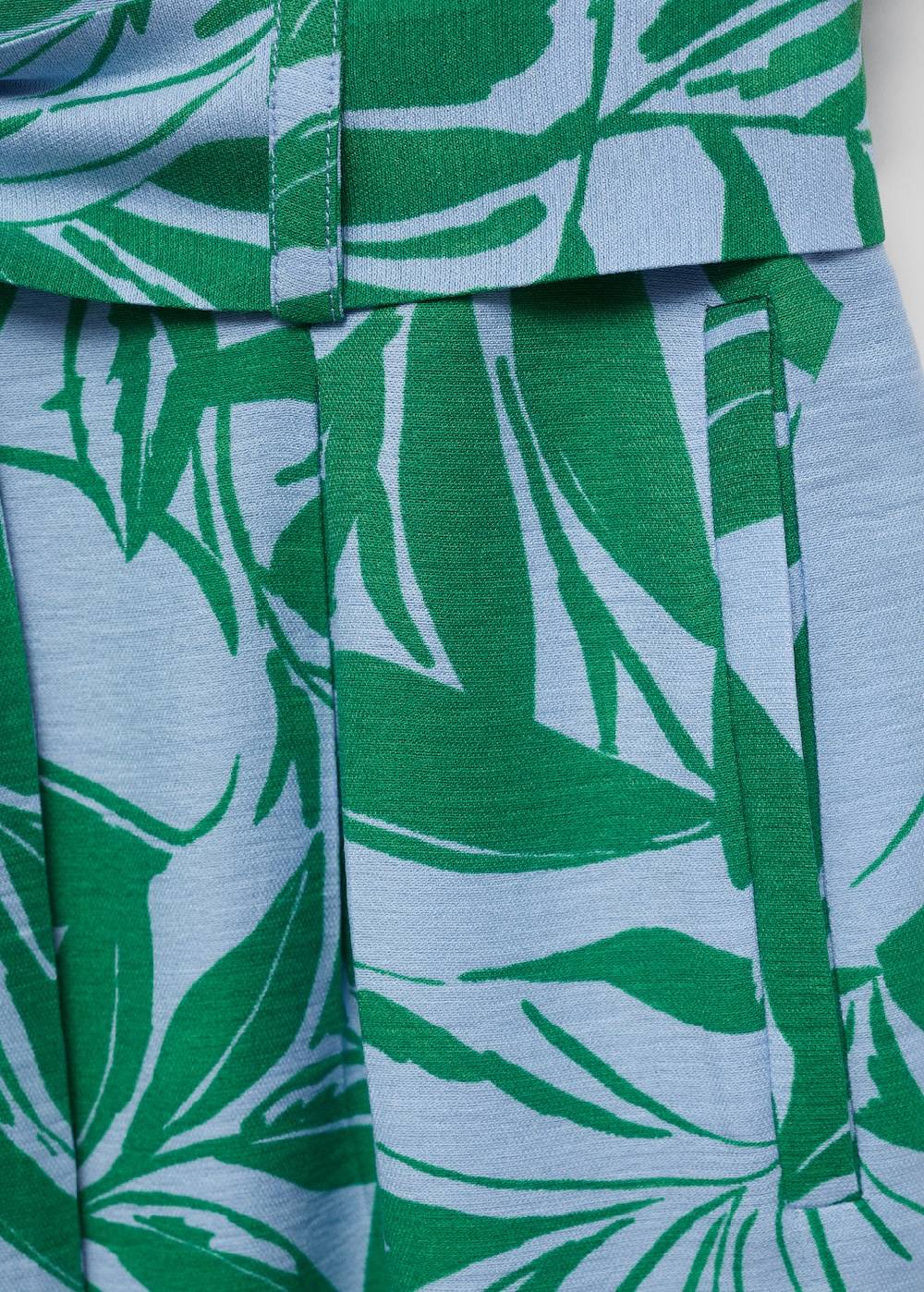 Mango Gemusterte Hose mit Schleife Blitzverkäufe