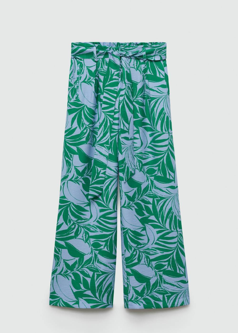 Mango Gemusterte Hose mit Schleife Blitzverkäufe