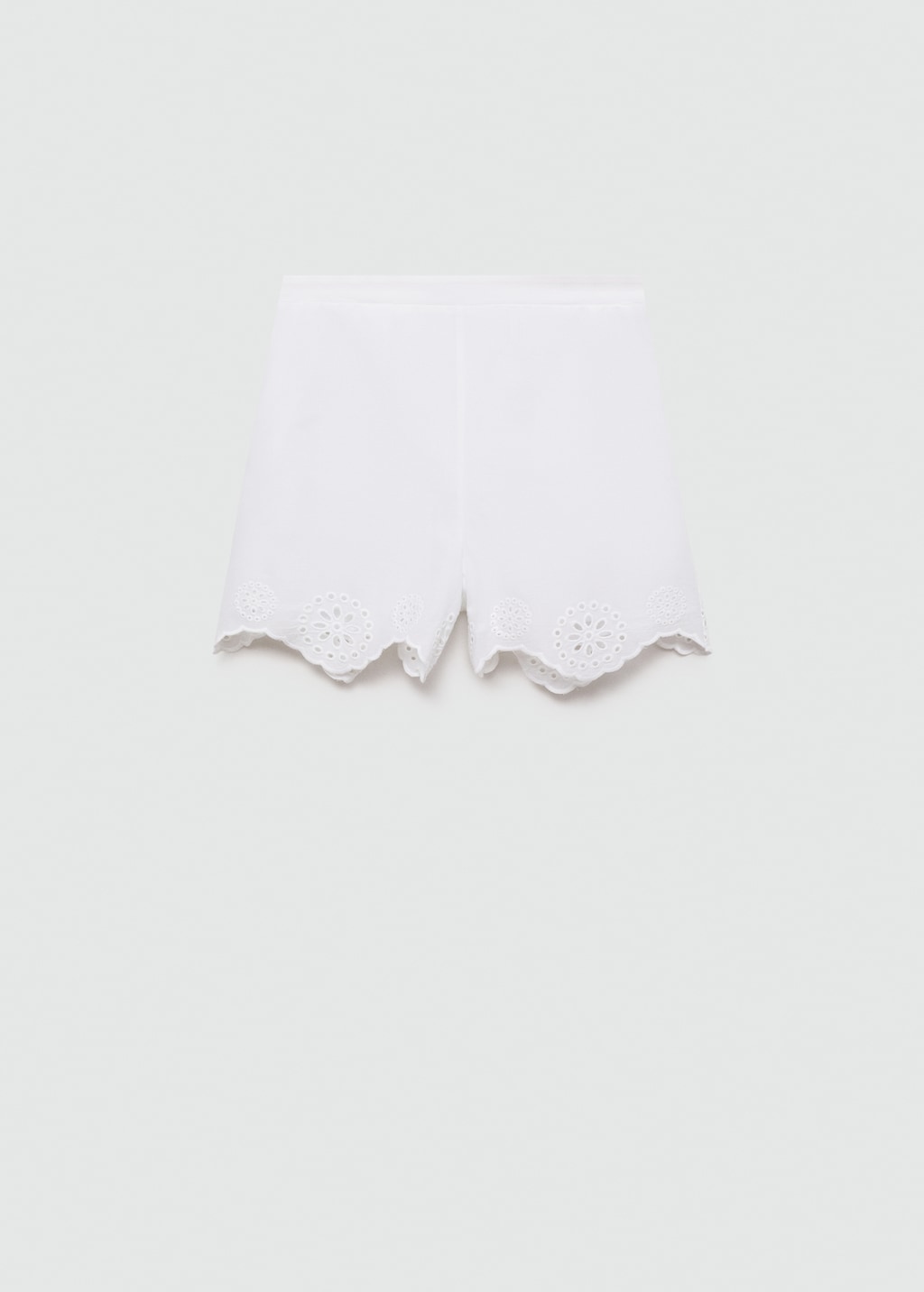 Mango Bestickte Lochstrick-Shorts Fabrik Onlineshop