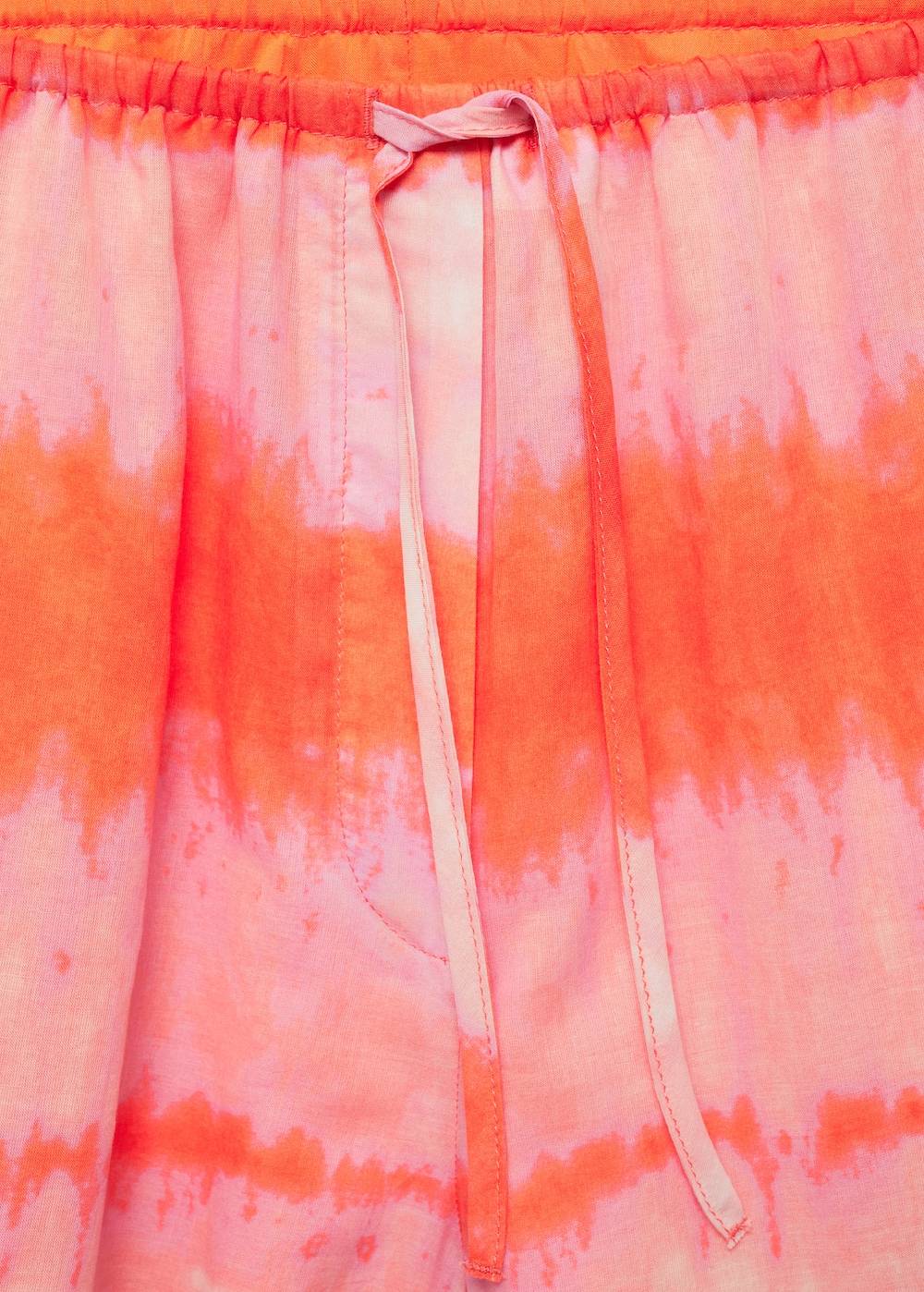 Mango Gemusterte Shorts mit Stretchbund Sonderangebot