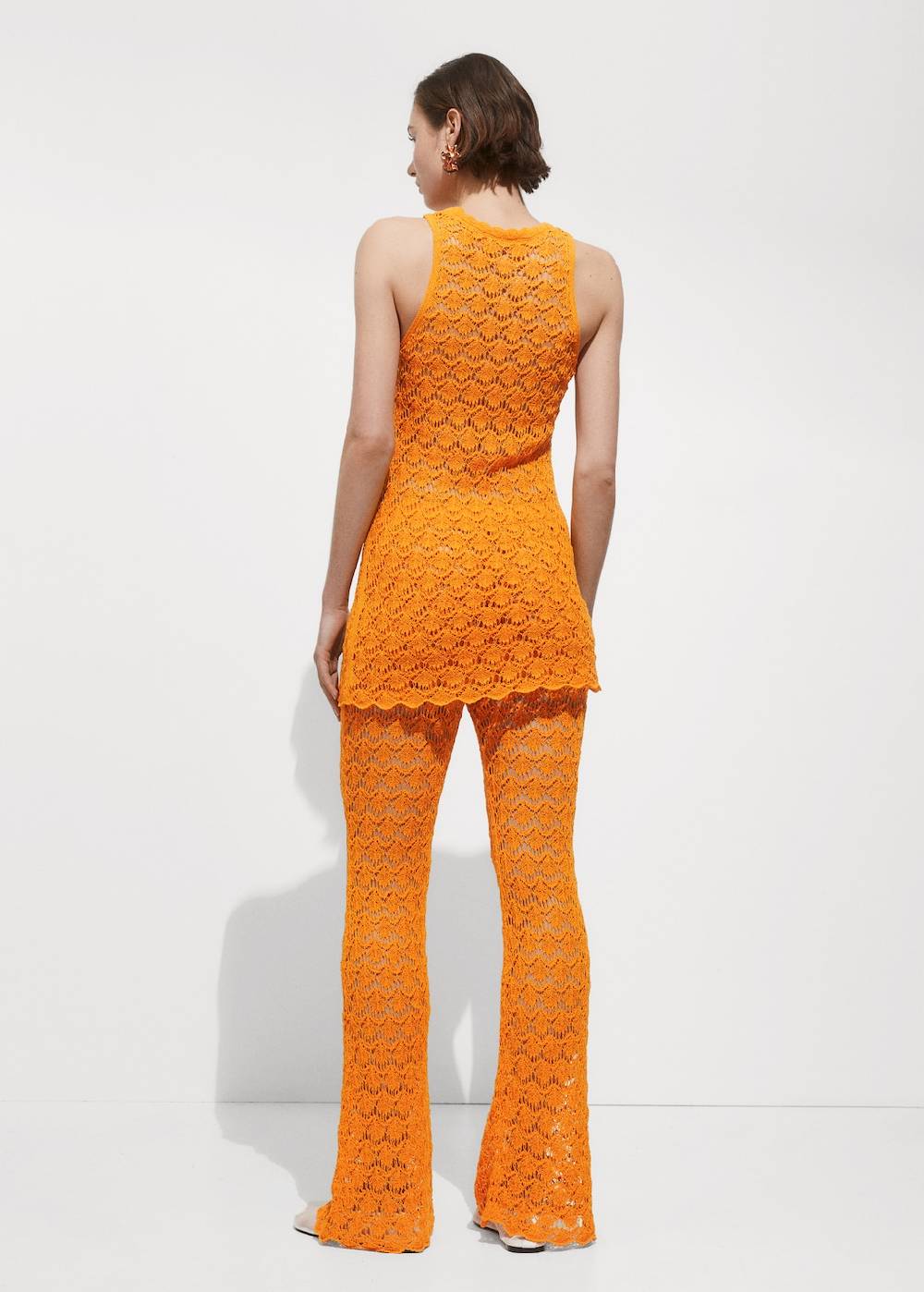 Mango Flared-Häkelhose Versandkostenfrei