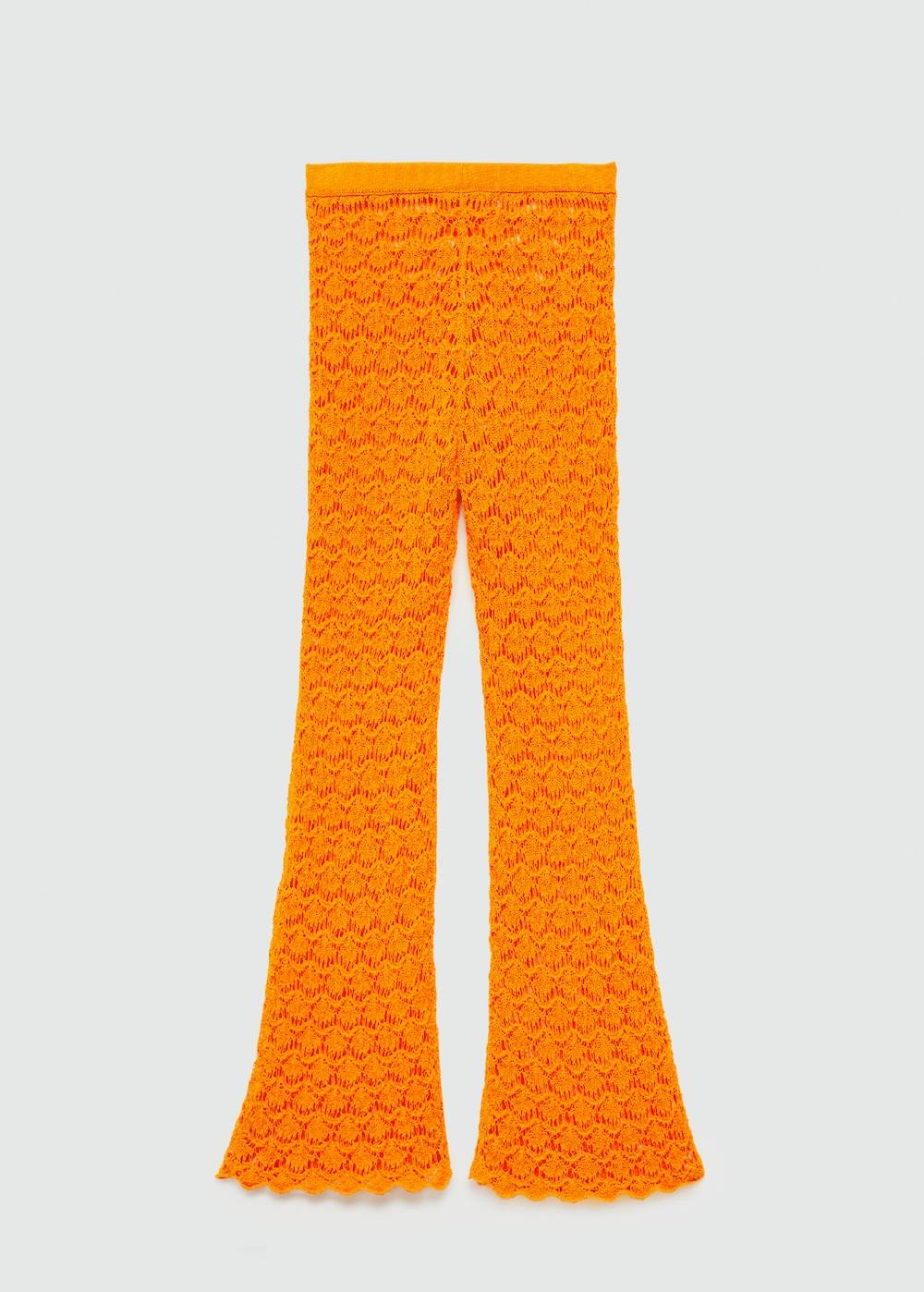 Mango Flared-Häkelhose Versandkostenfrei