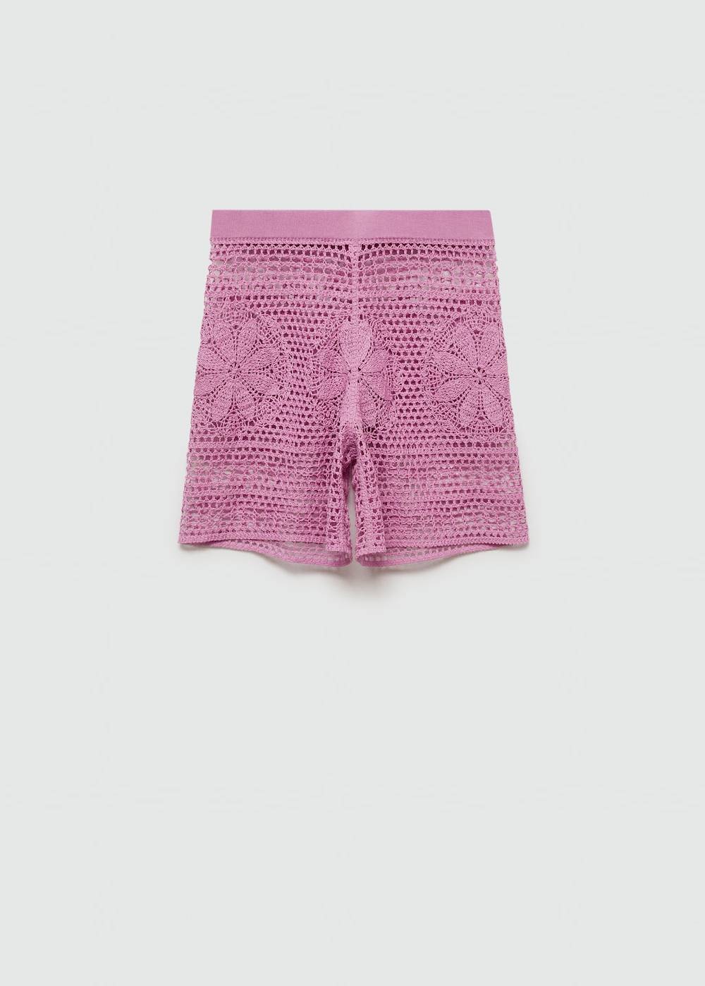 Mango Geblümte Häkel-Shorts Begrenztes Angebot