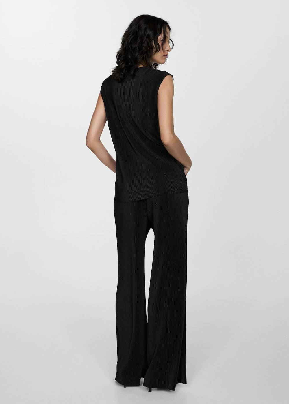 Mango Plissierte Palazzohose Online Shopping
