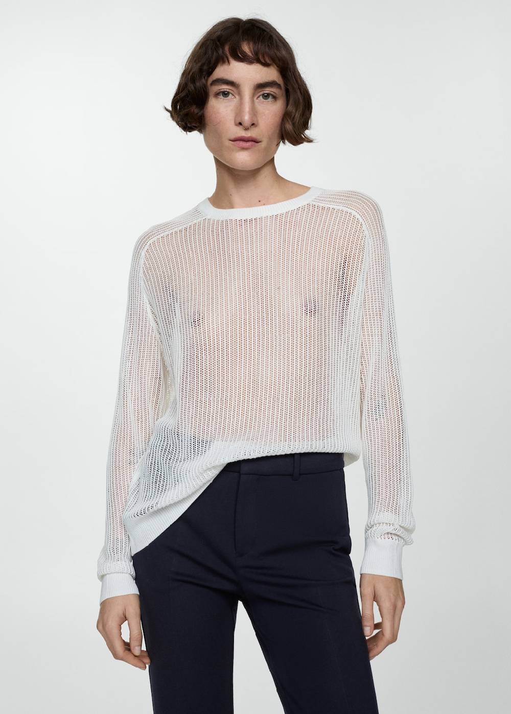 Mango Gerade Hose aus Romanit-Jersey Jubiläumsangebot