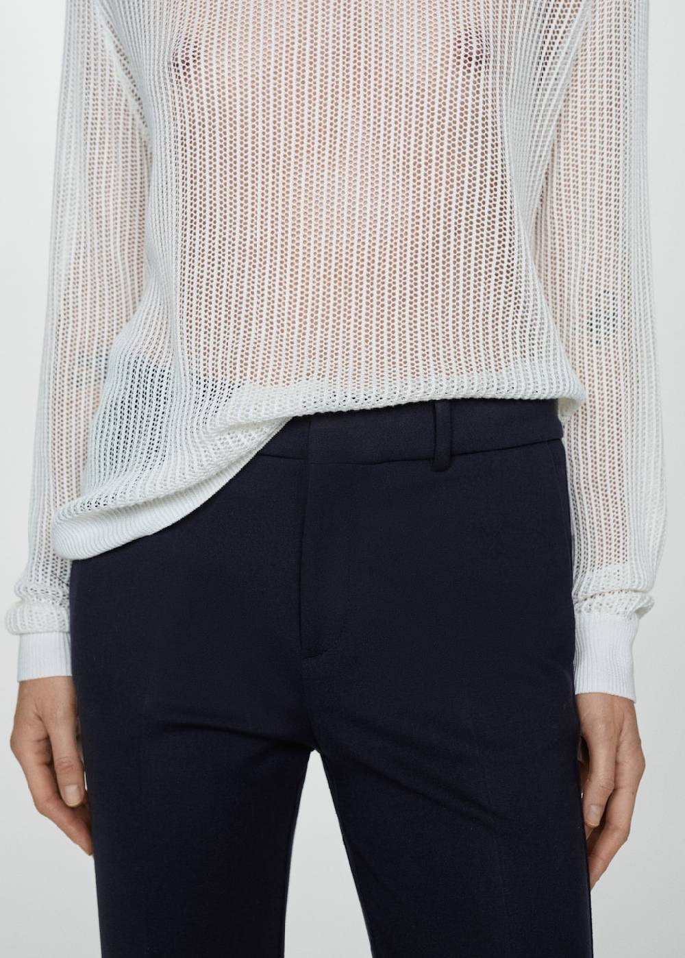 Mango Gerade Hose aus Romanit-Jersey Jubiläumsangebot
