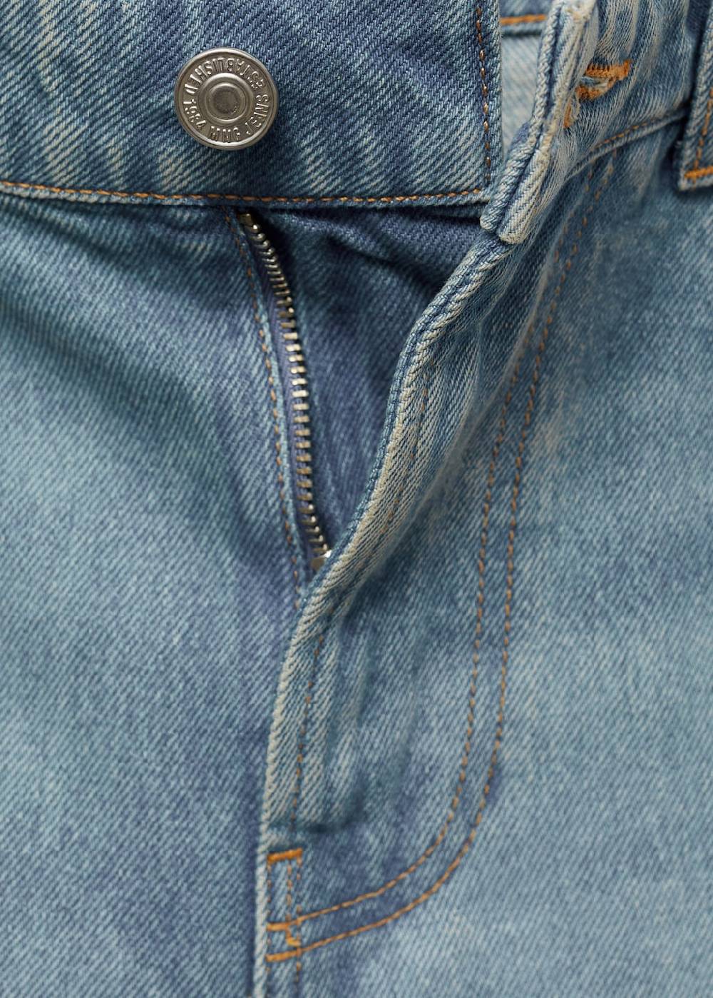 Mango Loose-Fit-Jeans-Bermudashorts Lagerräumung