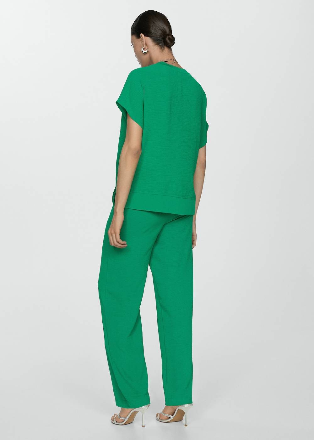 Mango Fließende Wideleg-Hose Saisonale Angebote