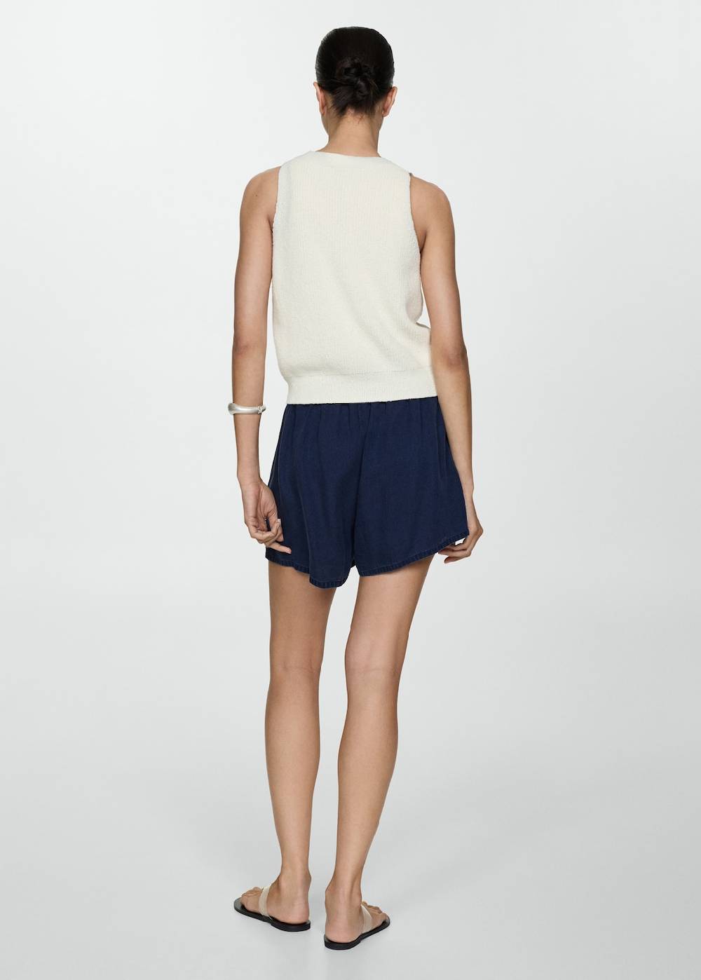 Mango Lyocell-Shorts mit Stretchbund Tägliche Deals