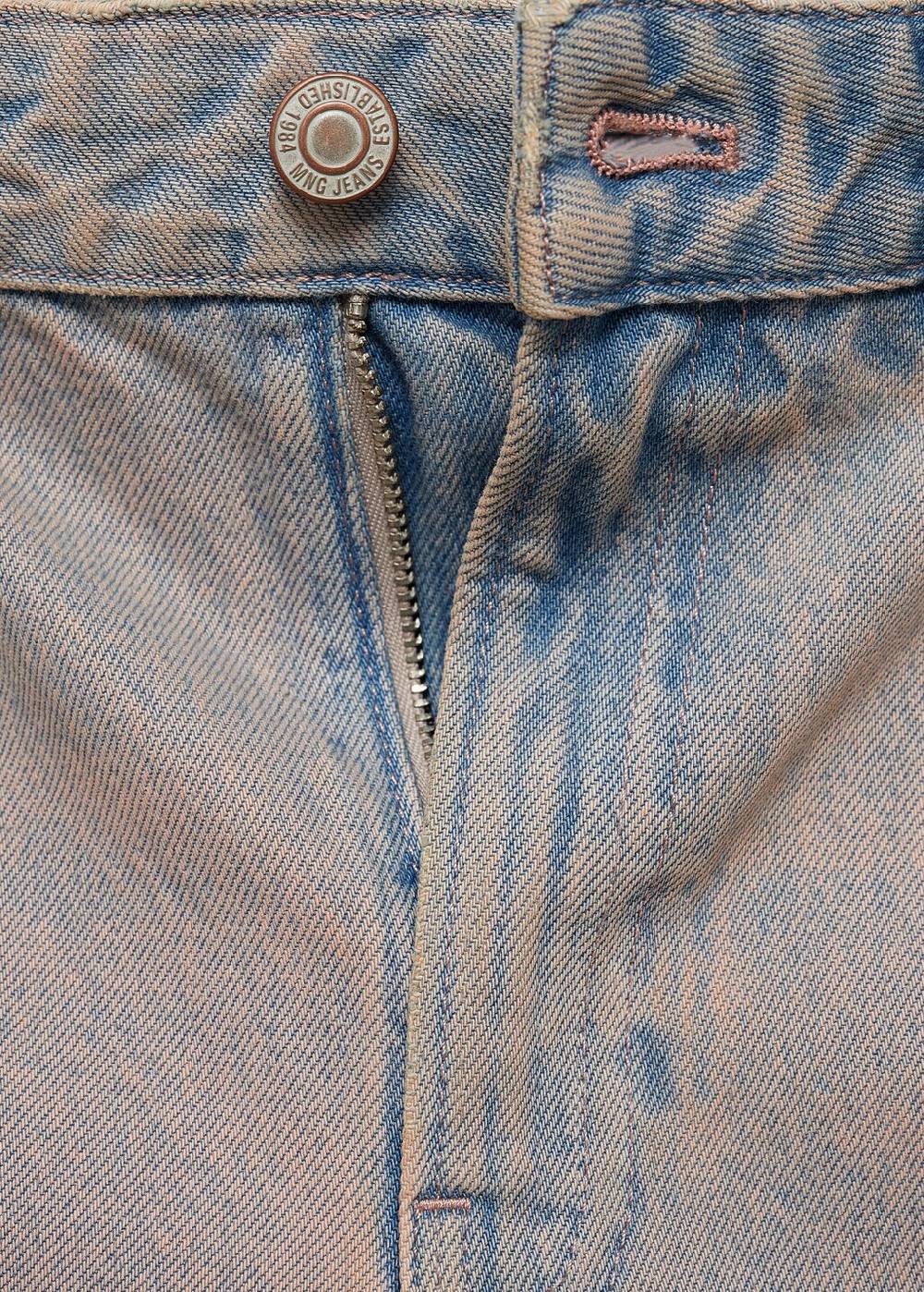 Mango Jeans-Bermudashorts mit Washed-Out-Effekt VIP-Rabatte