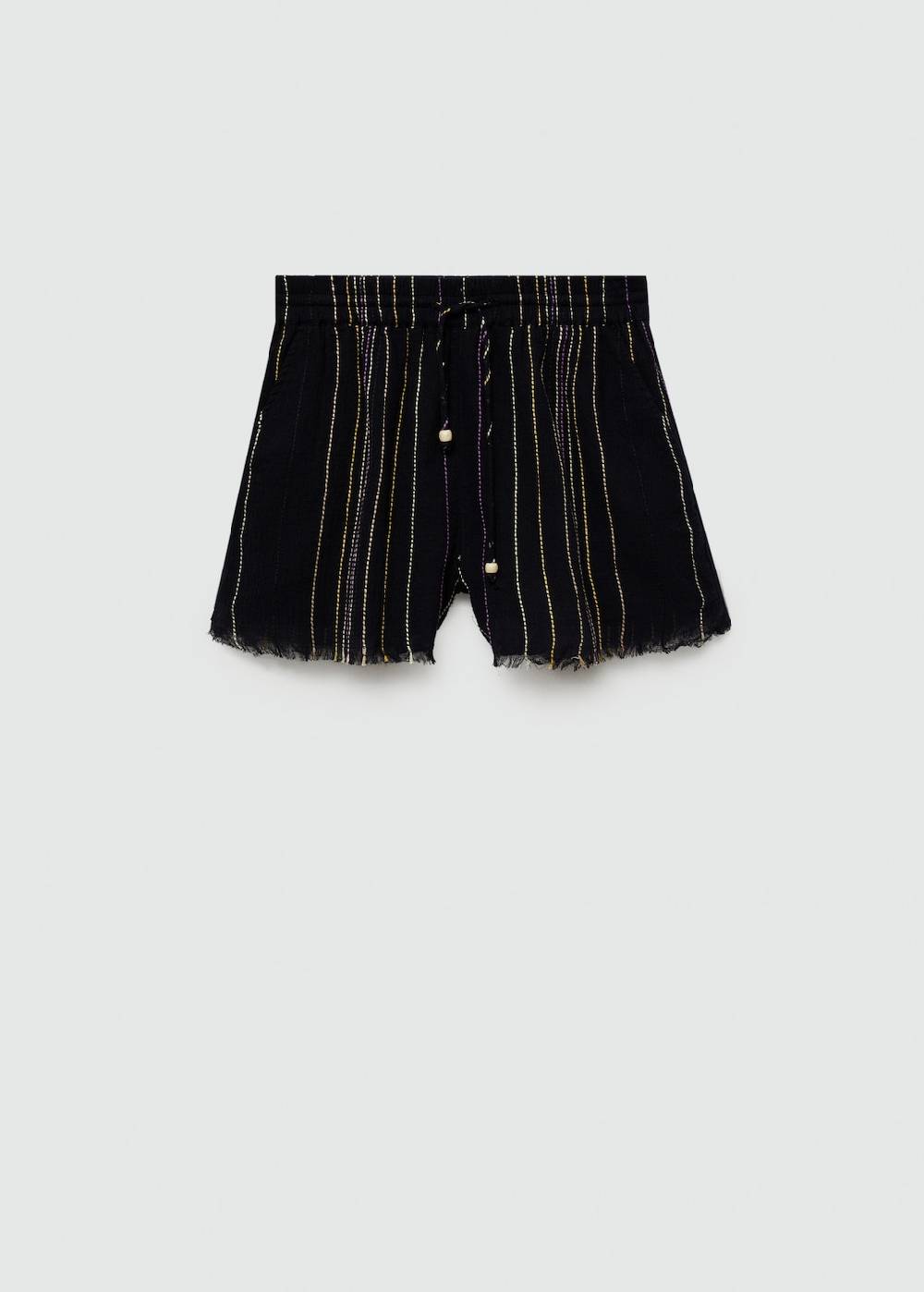 Mango Streifenhose mit ausgefranstem Saum JETZT KAUFEN