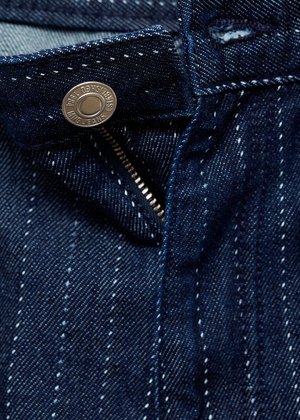 Mango Jeans-Bermudashorts mit Ziernähten Neueste Stile