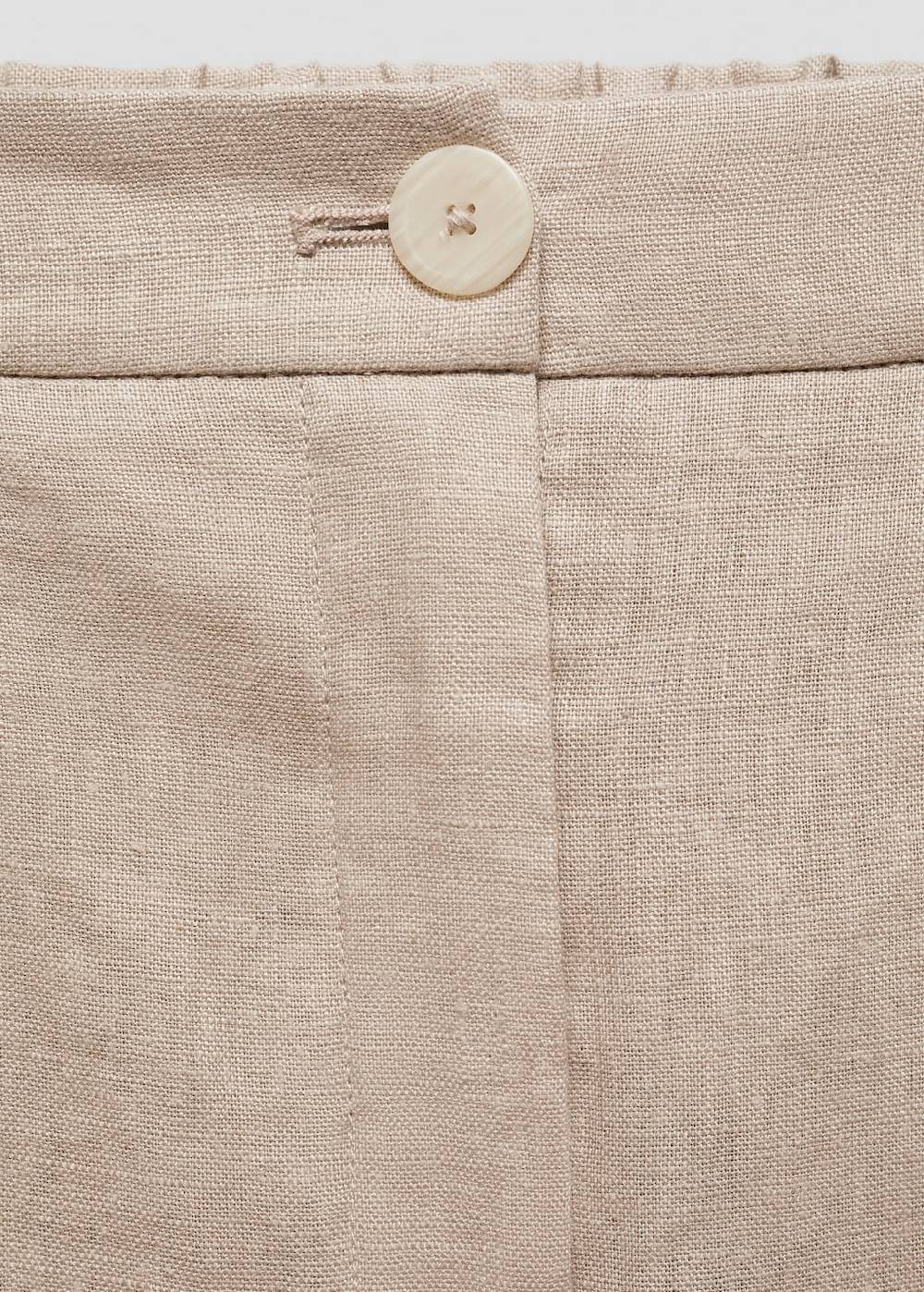 Mango Gerade Hose aus 100 % Leinen Bis zu 60% Rabatt